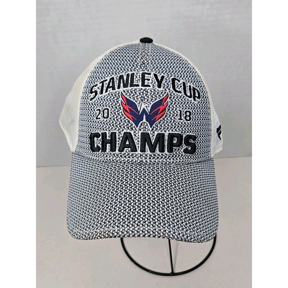 Washington Capitals 2018 Stanley Cup Champions Mesh Trucker Cap Hat Fanatics